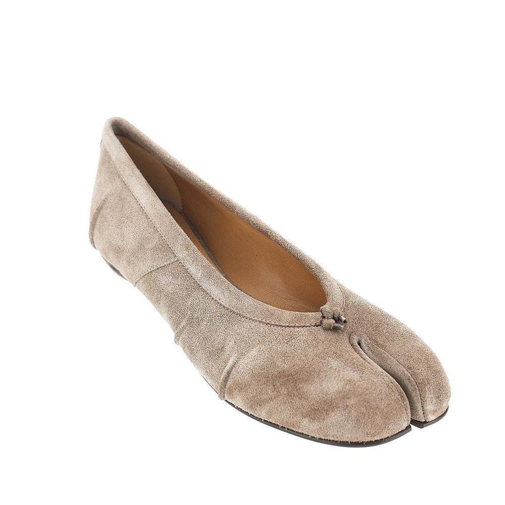 suede leather tabi ballerinas