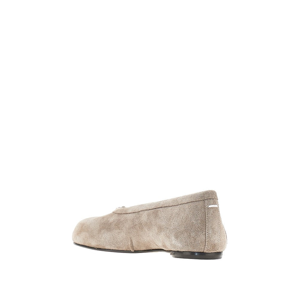 suede leather tabi ballerinas