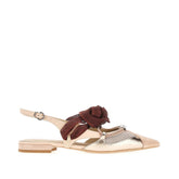 PINKO 36 leather and mesh slingbacks