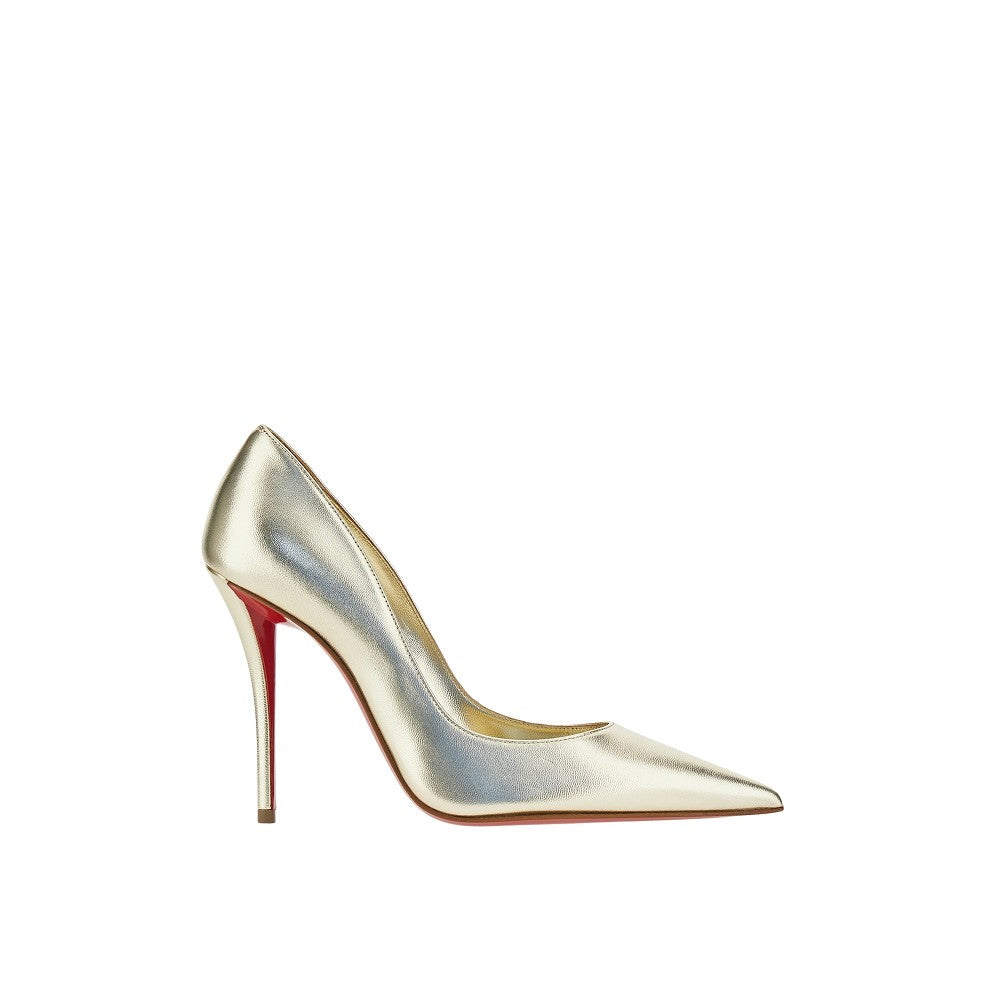CHRISTIAN LOUBOUTIN 37 metallized nappa leather miss z pumps