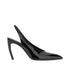 THE ATTICO 40 viper faux patent leather slingback