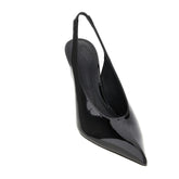 THE ATTICO 40 viper faux patent leather slingback