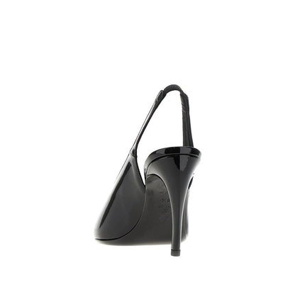 THE ATTICO 40 viper faux patent leather slingback