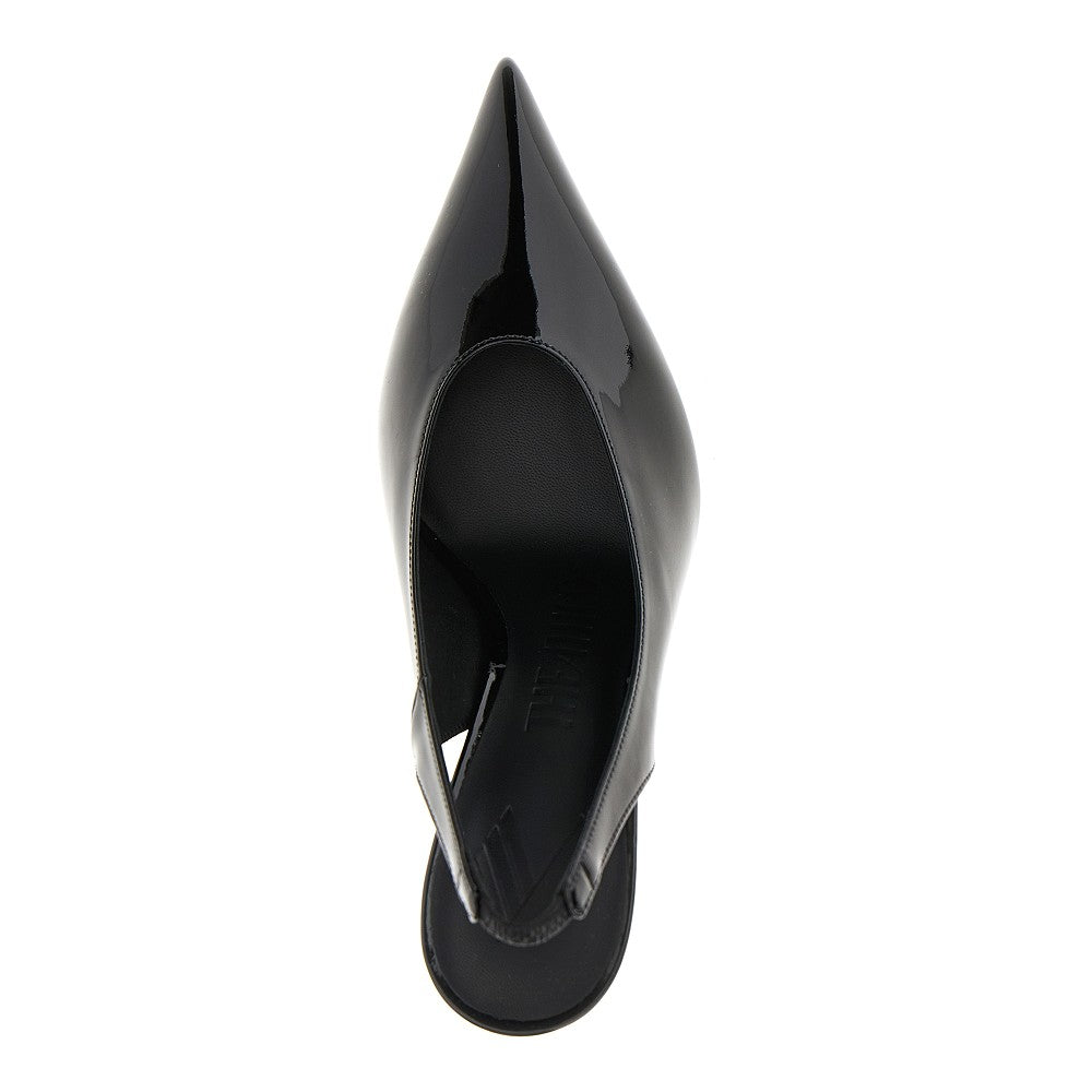 THE ATTICO 40 viper faux patent leather slingback