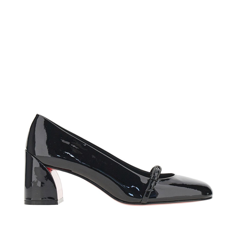 CHRISTIAN LOUBOUTIN 37 jane nina patent leather pumps