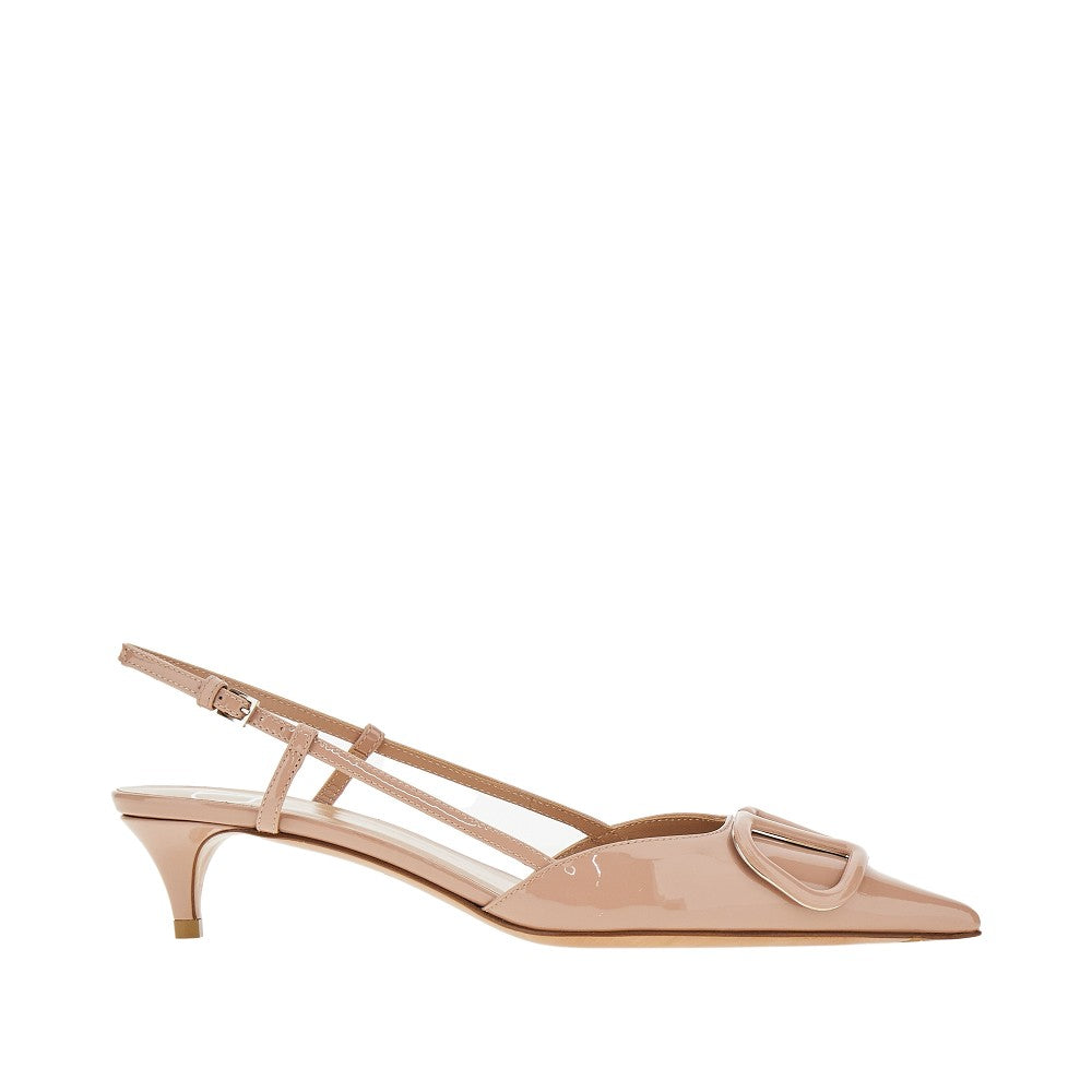 patent leather slingback pumps