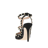 VALENTINO GARAVANI 36+ lace and suede leather rockstud pump