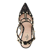 VALENTINO GARAVANI 36+ lace and suede leather rockstud pump