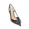patent leather slingback pumps