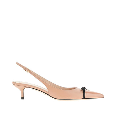 bepointy leather slingback pumps
