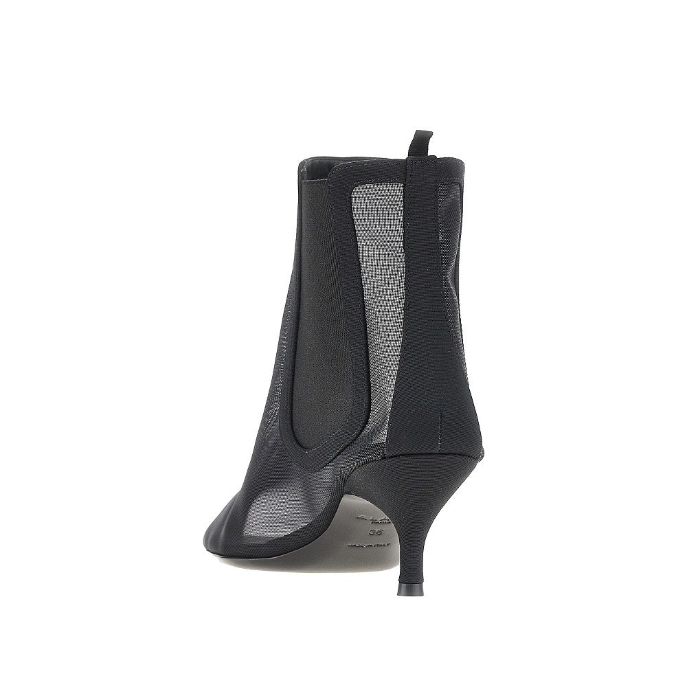 mesh chelsea boots