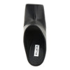 squared-toe leather mules