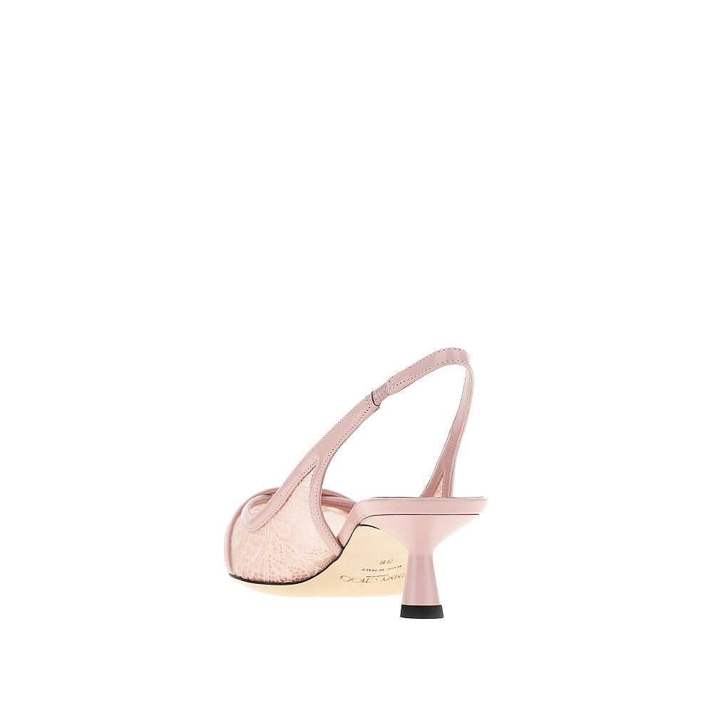JIMMY CHOO 36 amita 45 lace slingback pumps