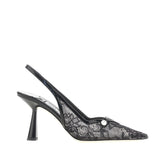 JIMMY CHOO 37 amita 85 lace slingback pumps
