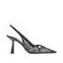JIMMY CHOO 37 amita 85 lace slingback pumps
