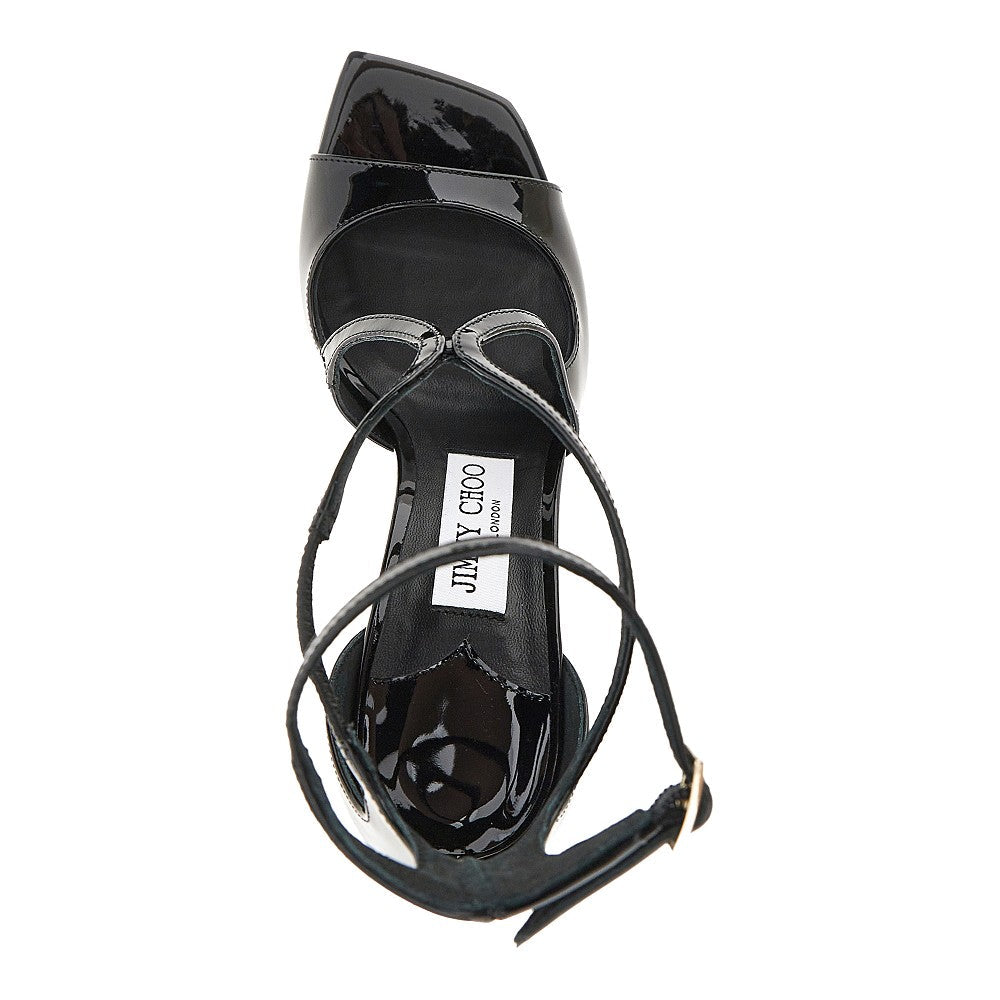 azia patent leather sandals