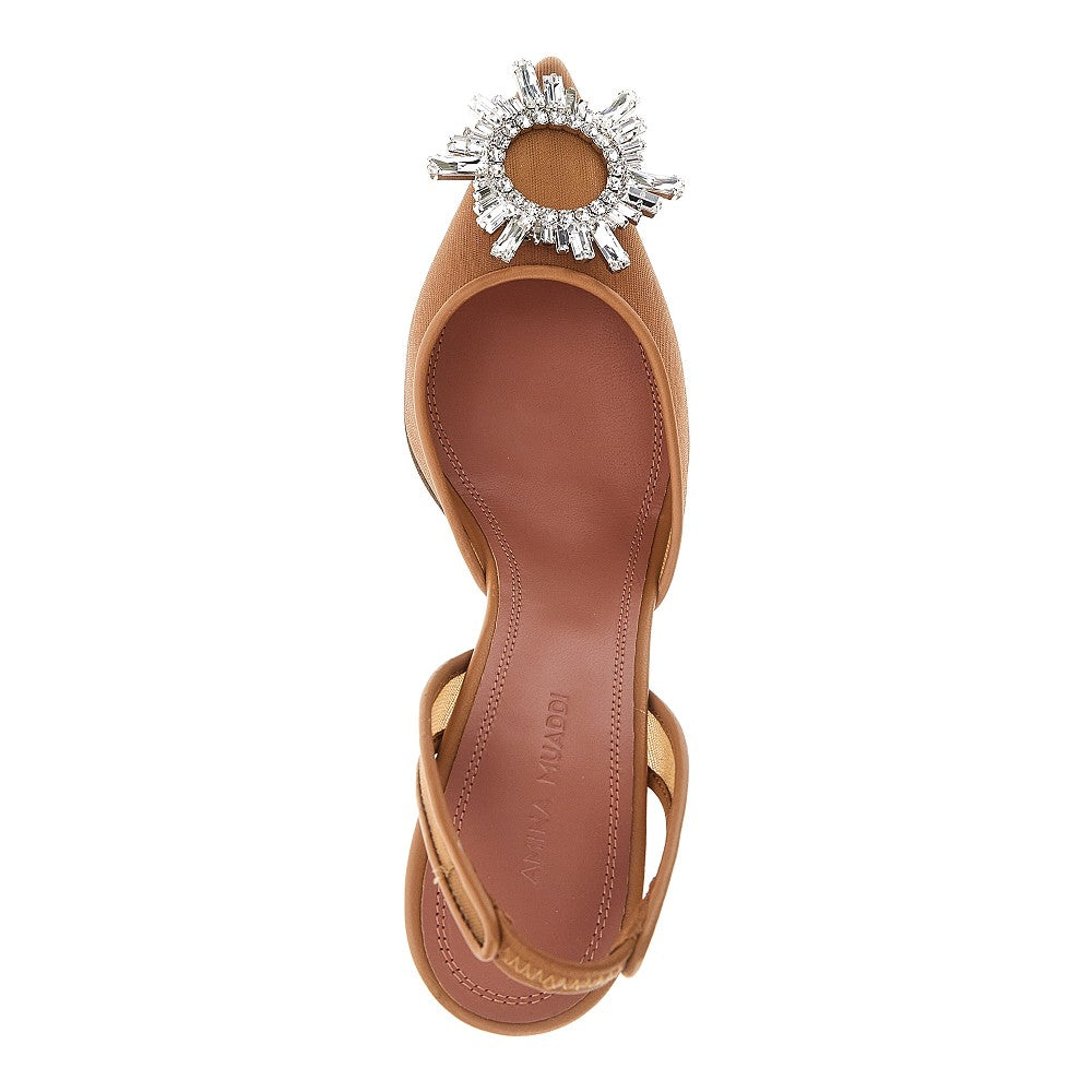 begum sling mesh slingback pumps