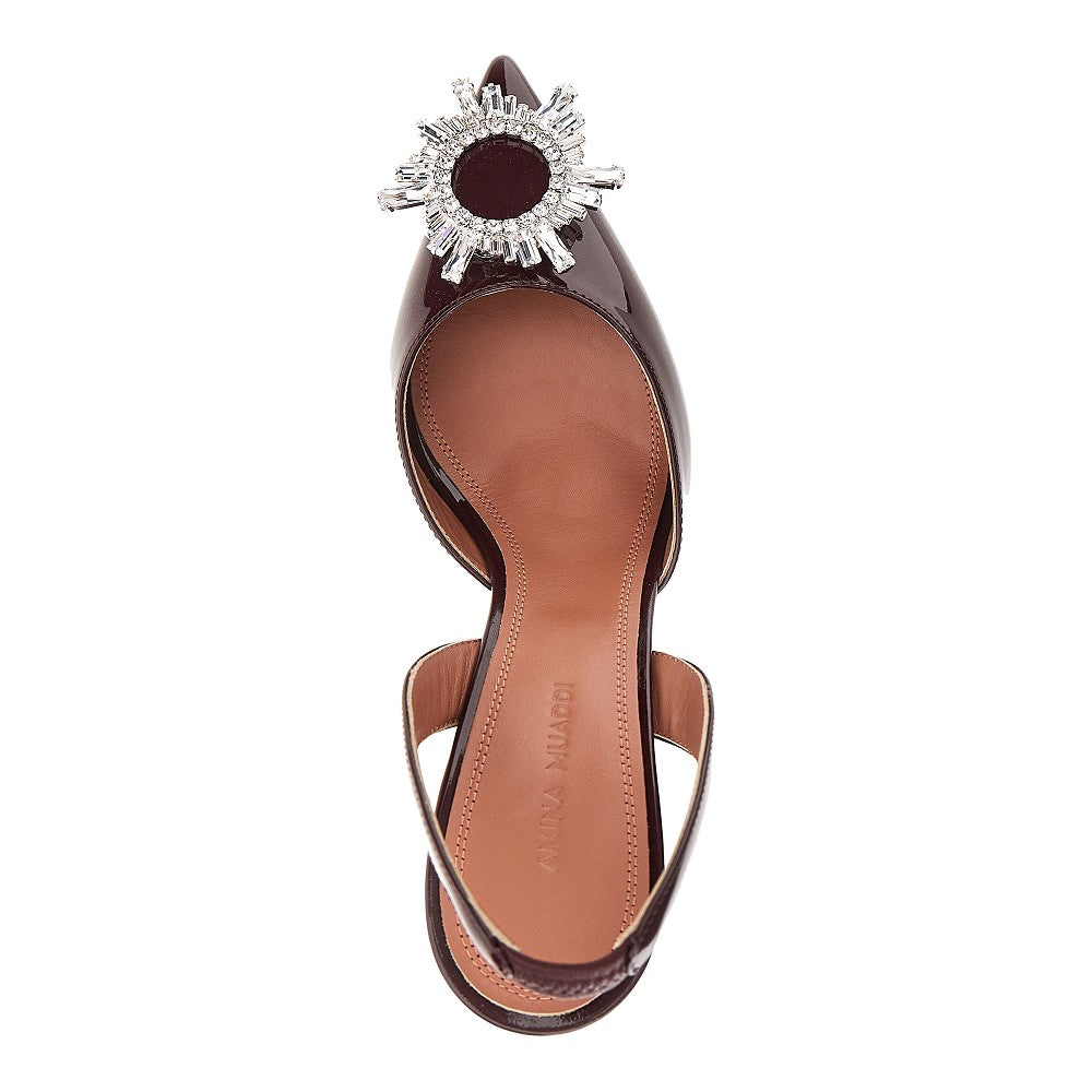 begum sling patent leather slingback pumps