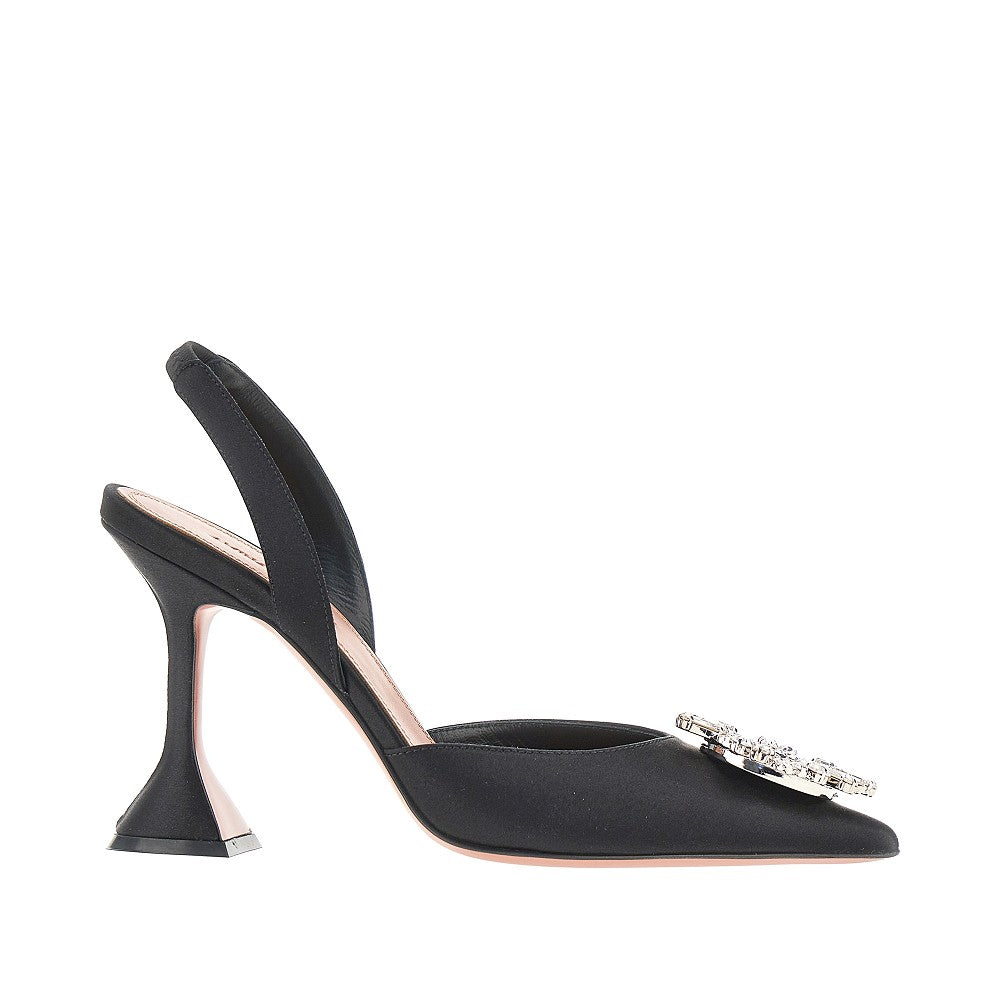 begum sling satin slingback pumps