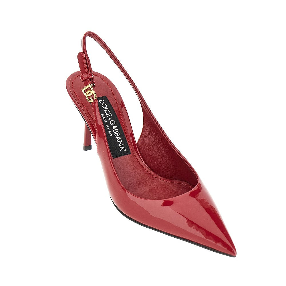 DOLCE&amp;GABBANA 36 patent leather slingback pumps