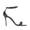 patent leather sandals