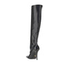 squared-toe leather boots