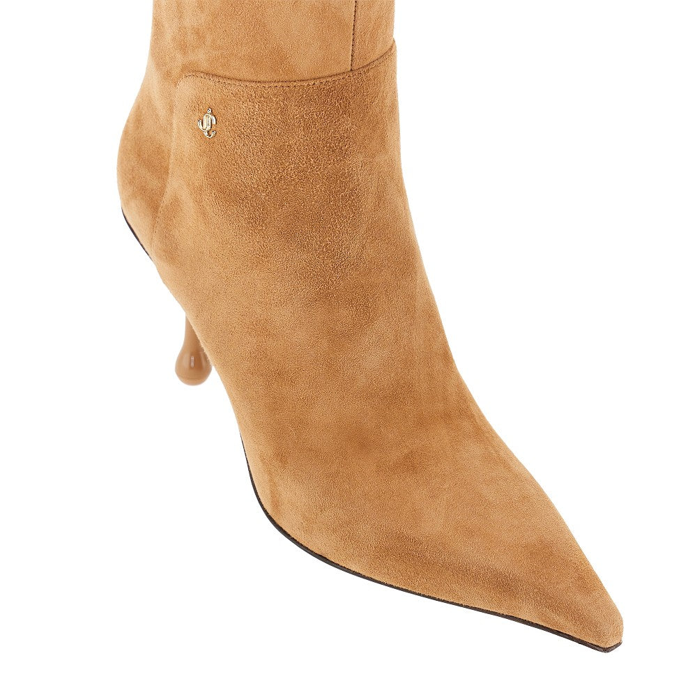 JIMMY CHOO 36+ cycas suede leather ankle boots