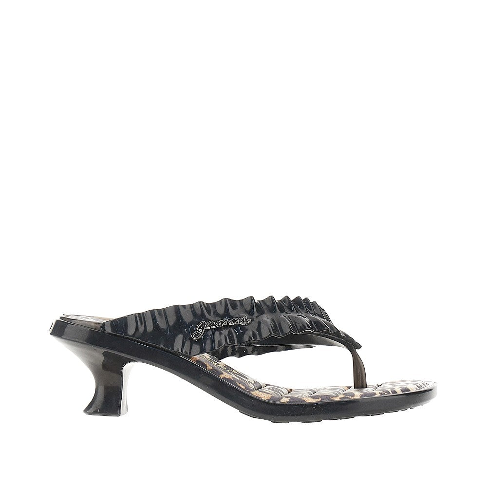 GANNI 35/36 ganni x melissa rubber thong heel