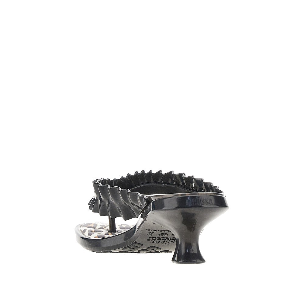 ganni x melissa rubber thong heel