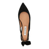 bow tie suede leather ballet flats