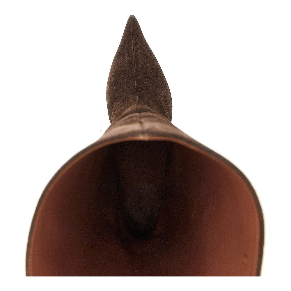 AMINA MUADDI 36 suede leather fiona boots