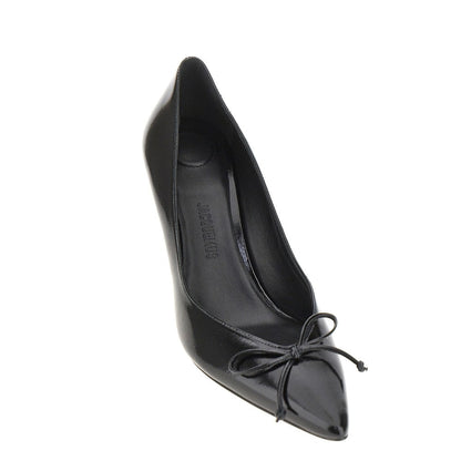 JACQUEMUS 37 tourni leather pumps