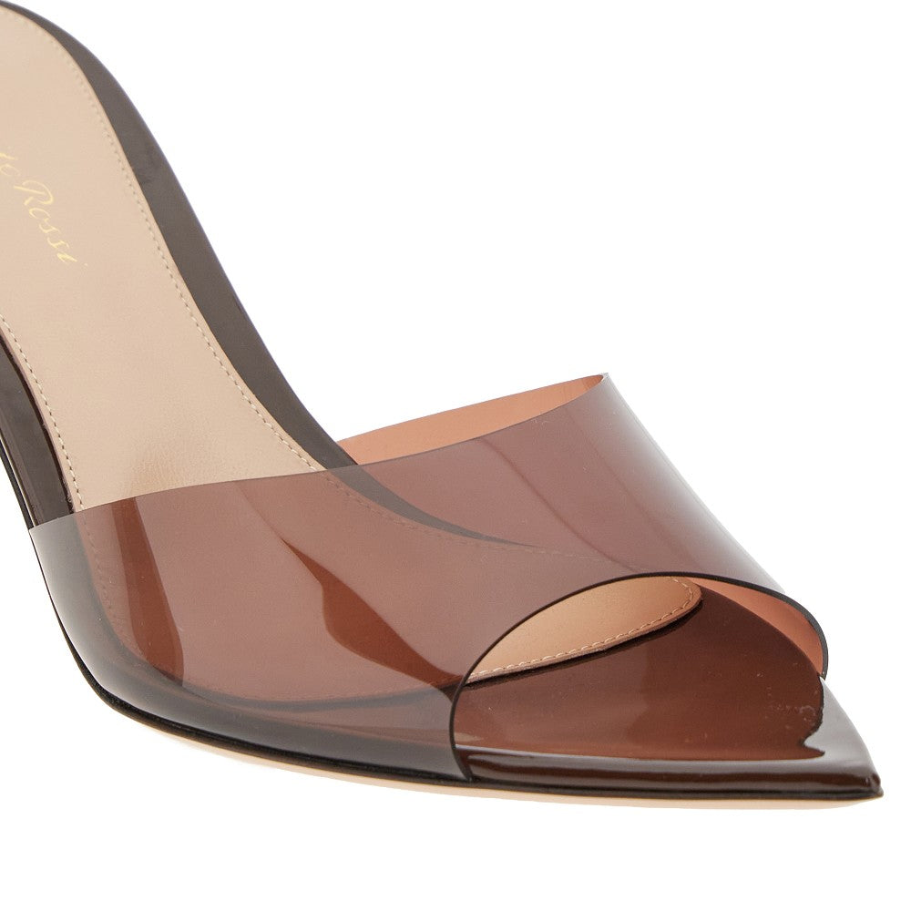 GIANVITO ROSSI 36 elle pvc mules