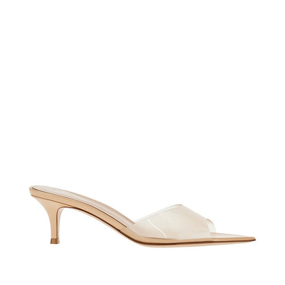 GIANVITO ROSSI 36 elle pvc mules