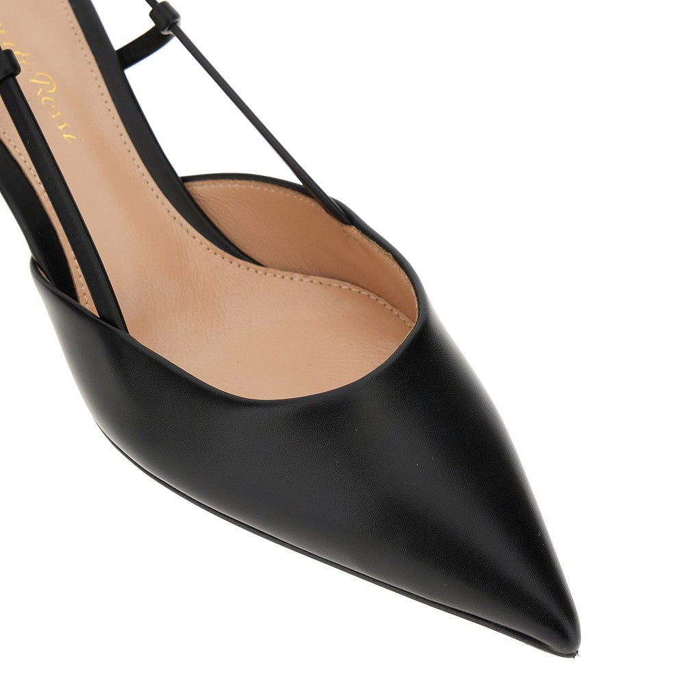 GIANVITO ROSSI 36 leather ascent 55 slingback pumps