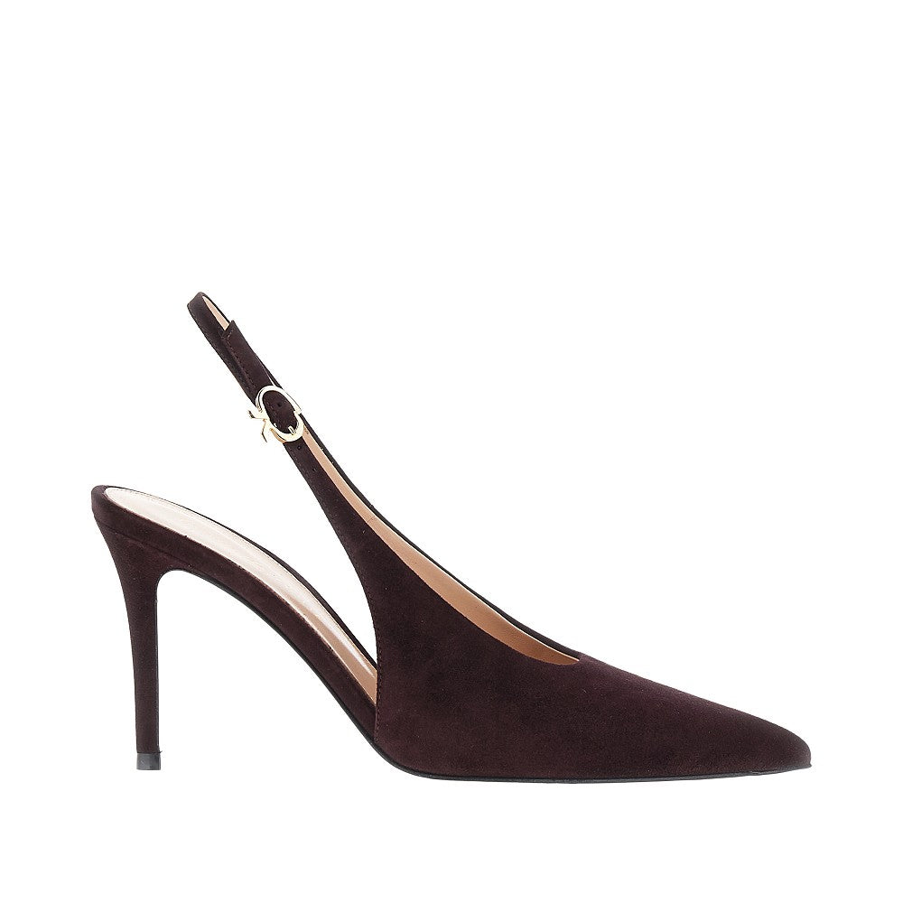 GIANVITO ROSSI 36 robbie suede leather slingback pumps