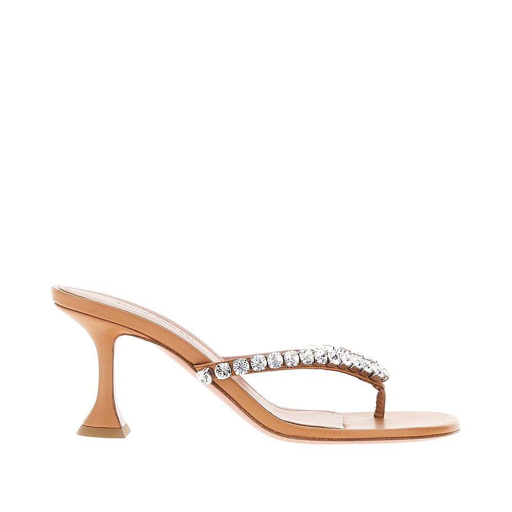AMINA MUADDI 36 gigi nappa leather heeled thongs