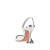 holli metallized leather slingback pumps