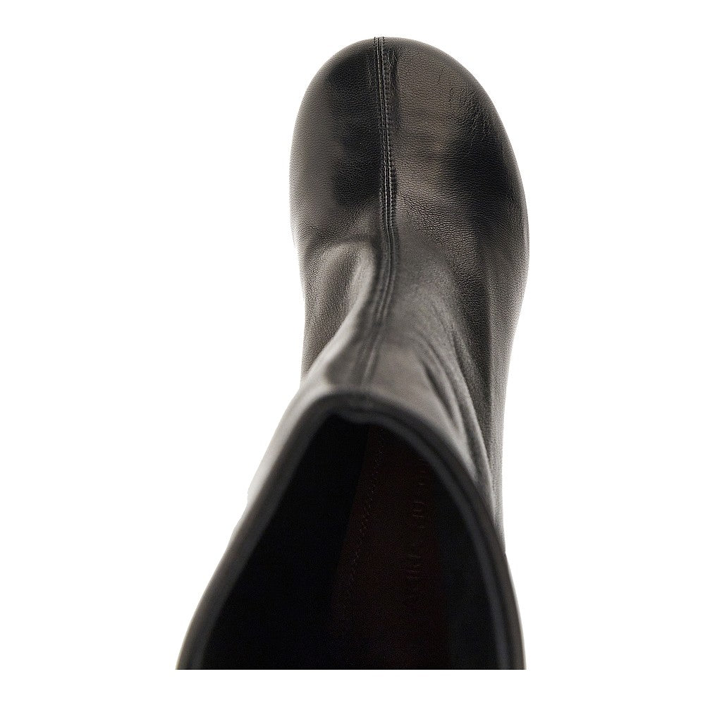 iris nappa leather ankle boots