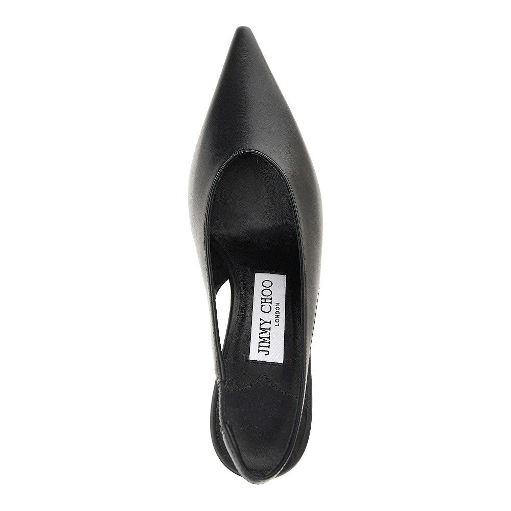isa leather slingback pumps