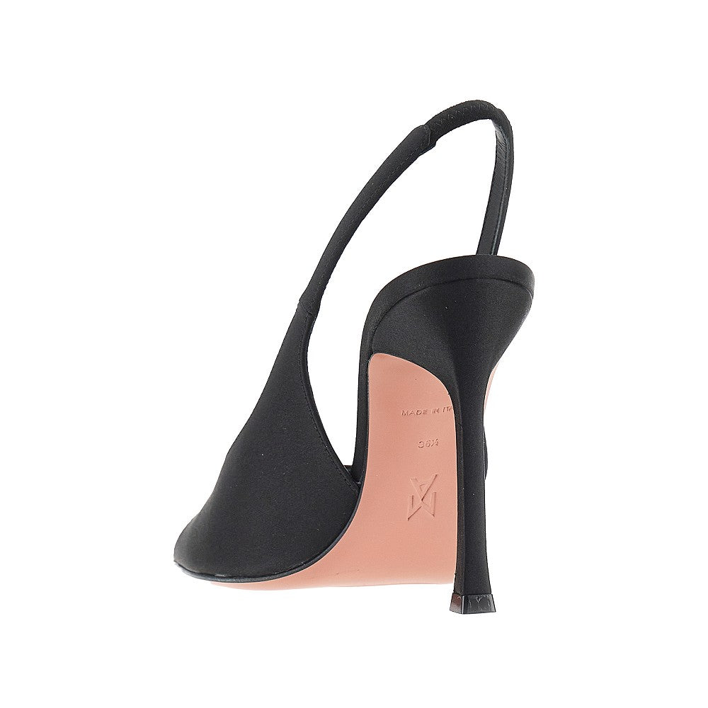 mini camelia satin slingback pumps