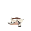 python-print leather portofino mules