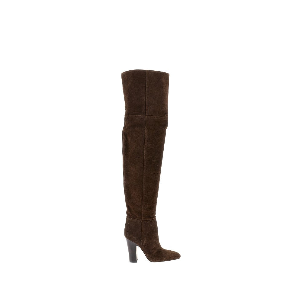 PARIS TEXAS 36 lavinia suede leather over-the-knee boots