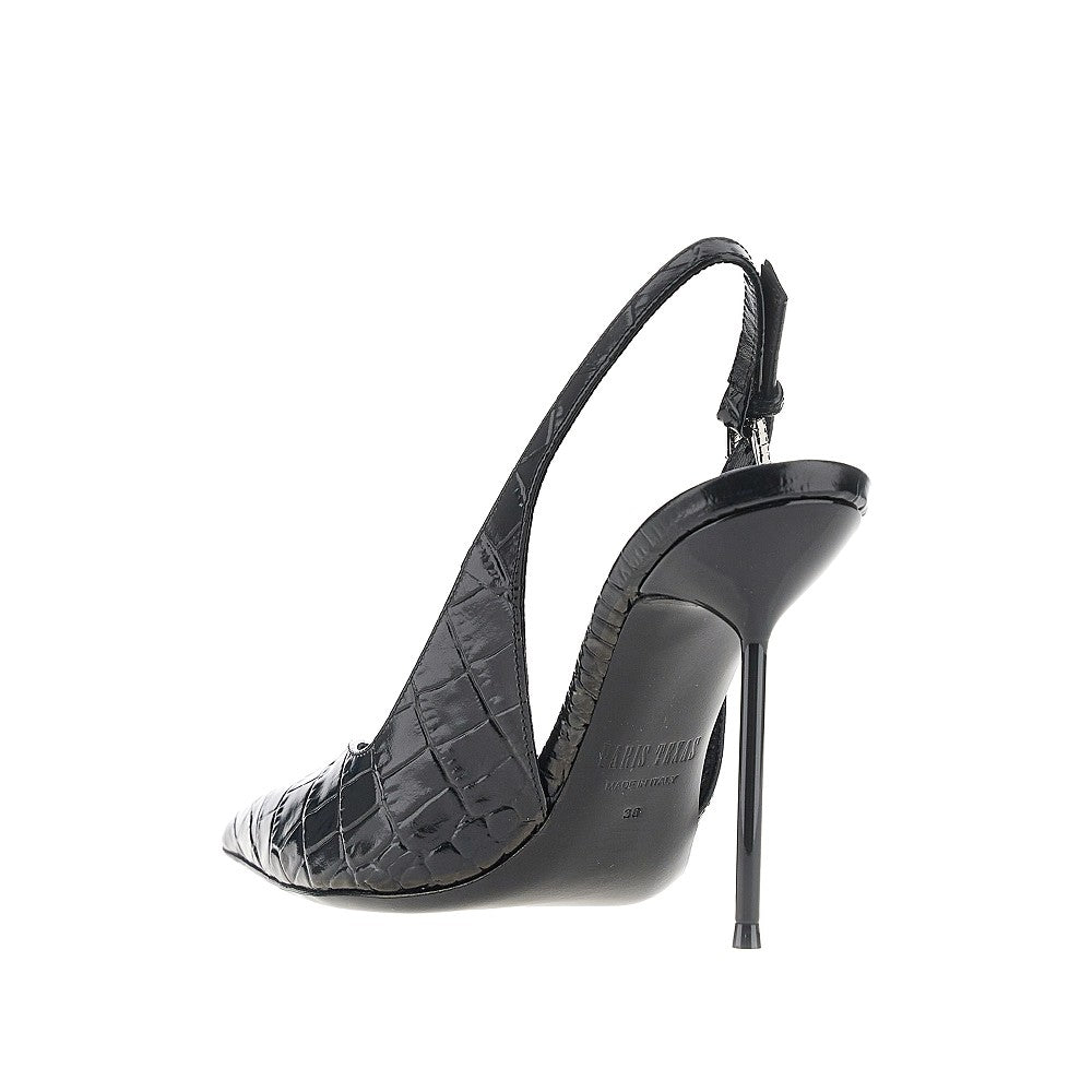 croco-embossed leather lidia slingback pump