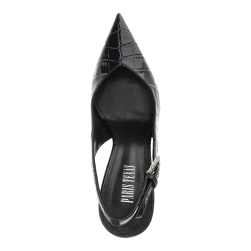 croco-embossed leather lidia slingback pump