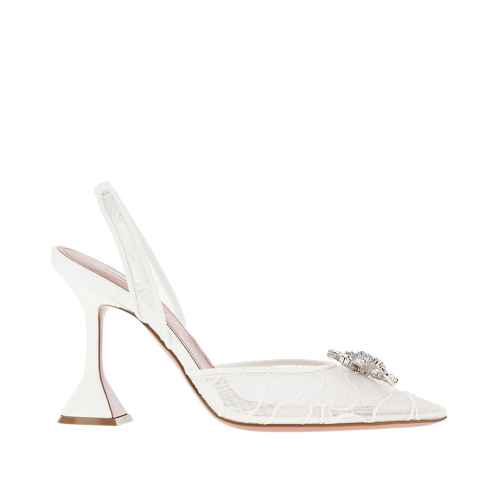 AMINA MUADDI 36+ rosie sling lace slingback pumps