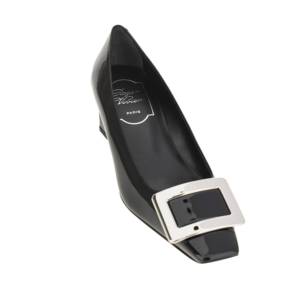 ROGER VIVIER 36 belle vivier patent leather pumps