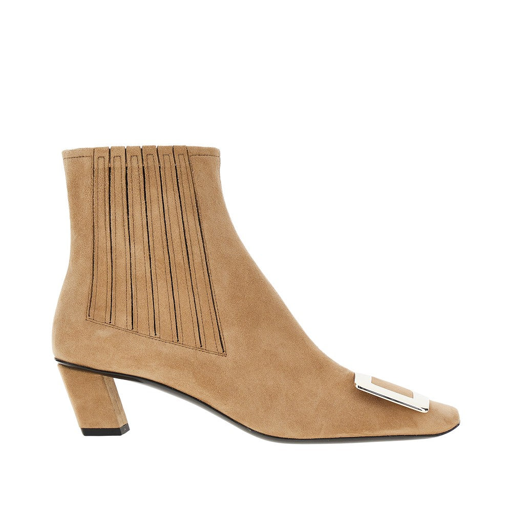 ROGER VIVIER 36 suede leather belle vivier chelsea boots