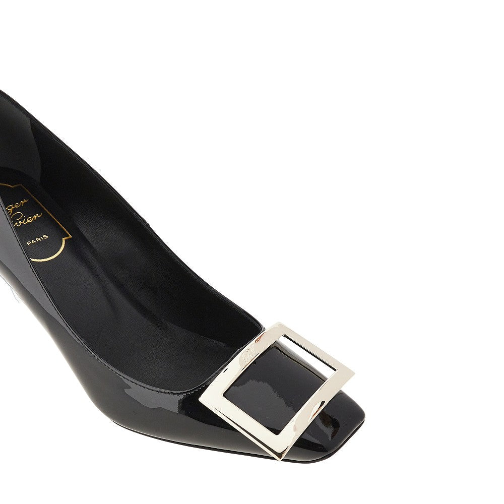 patent leather belle vivier trompette pumps