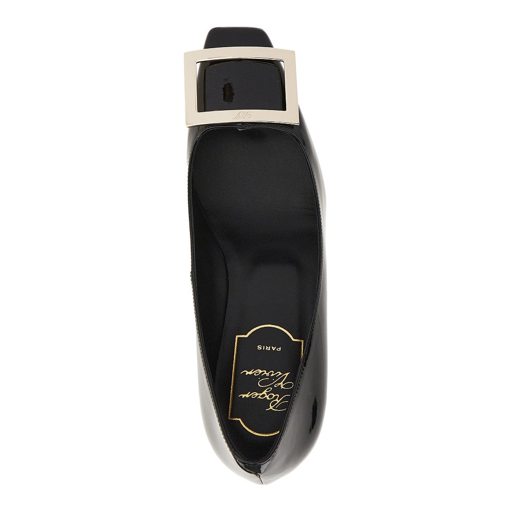 patent leather belle vivier trompette pumps